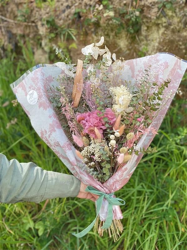 Ramos de flores preservados en Cangas