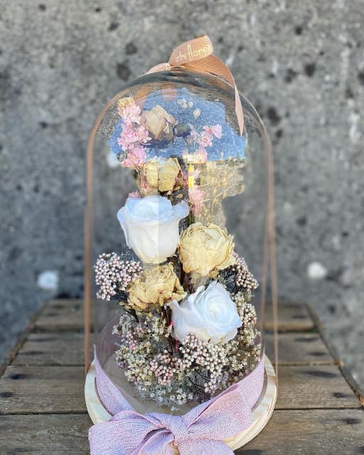 Composiciones florales con flor preservada